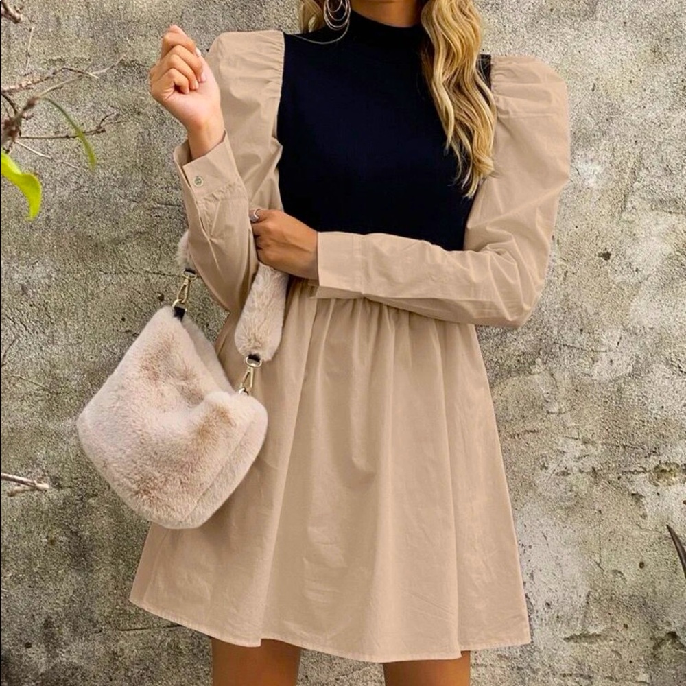 Beautiful cream color dress.